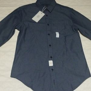 Zara man blue jeans shirt